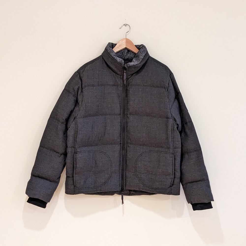 Allbirds Womens Trino Puffer Jacket Size Large Charcoal Merino Wool Winter Coat